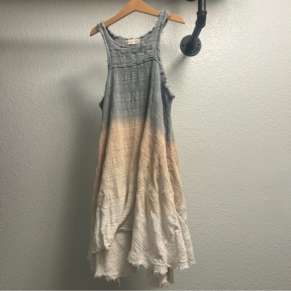 Altar’d State Ombre 100% Cotton Dress Women’s Size Small Boho Tank Dress - Picture 1 of 6